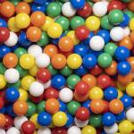 EURO-MATIC műanyag játéklabdák, 6 cm, 1000 db, 6 színből kevert