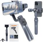  3 tengelyes telefon gimbal stabilizátor, MBStar, beépített állvánnyal, zoom vezérléssel, anti-shake funkcióval, hordozható kialakítással, dedikált alkalmazással, 4000mAh akkumulátorral