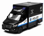 Kinsmart Microbuz metalic Kinsmart Police Edition - Mercedes-Benz Sprinter, 1: 48, negru (53149)