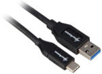 Sharkoon USB 3.1 Cable A-C - black - 0.5m (4044951021130)