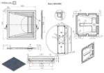 Radaway Doris C 90x90 zuhanytálca, fehér DC9090-53 (DC9090-53)