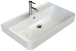 CeraStyle HERA - PULTRA ültethető - Top Counter - porcelán mosdó - MATT FEHÉR - 80 x 48 cm