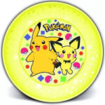 QX POKEMON: műanyag lapostányér sárga (674815) (674815)