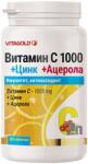 Vitagold Vitamina C 1000 + Zinc + Acerola, 30 tablete, Vitagold