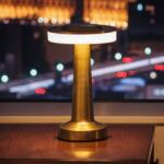 PHENOM Димируема презареждаема настолна лампа LONDON LED/2W/5V 400 mAh златна (LC4005)