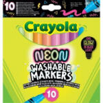 Crayola Washable Markers: Lemosható, neon színű filctollkészlet - 10 db-os (58-7846) (58-7846)