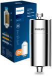 Philips Water inline shower filter +3 replacement filter cartridges reduces chlorine by up to 99 percent suitable for all standard hoses and fittings chrome 50000 L filter capacity - AWP1775P3CH/10