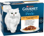 Gourmet 5x12x85g Gourmet Perle Szárazföldi duó nedves macskatáp 4+1 ingyen