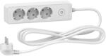 Schneider Electric Prelungitor 3x2P+E +intrerupator cablu 3m alb Schneider ST9433W (ST9433W)