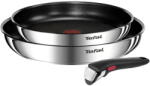 Tefal Tigai si seturi Set 3 piese TEFAL Ingenio Emotion L897S374, inducție (2 tigăi 24 cm & 28 cm, 1 mâner detașabil ), Tehnologia Thermo-Signal, inox - vexio