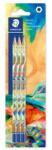 STAEDTLER Grafitceruza készlet, HB, hatszögletű, STAEDTLER 170 BK3-2, Multiverzum (TS170BK3E22)