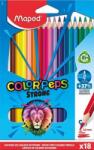 Maped Színes ceruza készlet, háromszögletű, MAPED "Color`Peps Strong", 18 különböző szín (862718) - patronbolt