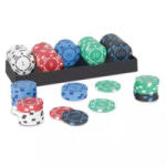 Merchant Póker-zseton készlet - 100 darabos (PR04152) (PR04152) - aqua