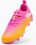 PUMA Gyerek focicipő PUMA Future 9 Play FG/AG Jr poison pink/puma white/sun stream/bright aqua/puma black