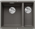 BLANCO Subline 340/160-U két medencés gránit mosogató 55, 5x46 cm, balos / vulkánszürke 527345 (527345)