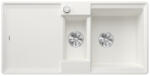 BLANCO Adira 6 S-F Silgranit két medencés 99x49 cm mosogató acél ráccsal, fehér 527613 (527613) - szaniteresklimacenter