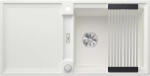 BLANCO Adira XL 6S-F Silgranit 99x49 cm mosogató acél ráccsal és távműködtetővel, fehér 527629 (527629)
