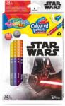 Colorino Colorino, Star Wars, creioane colorate, triunghiulare, ascutitoare, 24 de culori, 12 buc