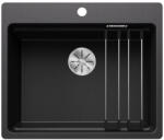 BLANCO Etagon 6-F Silgranit mosogató 59x50 cm acél sínnel, antracit 527683 (527683) - szaniteresklimacenter