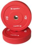 inSPORTline Gumírozott súlytárcsa inSPORTline Bumper Plate Go 25 kg 50 mm, minőségi kivitelezés, vonzó színkialakítás, kopásálló, tartós ütköző gumi Súlytárcsa