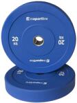inSPORTline Gumírozott súlytárcsa inSPORTline Bumper Plate Go 20 kg 50 mm, minőségi kivitelezés, vonzó színkialakítás, kopásálló, tartós ütköző gumi Súlytárcsa