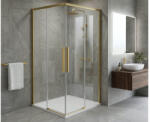 SAPHO GELCO LUXOR GOLD sarokbelépős tolóajtós zuhanykabin, 110x80 cm, transzparent üveg, matt arany profil (GU1210GGU2180G110)
