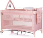 Chipolino Luna multifunkciós utazóágy - pink powder - aprotalpak