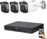 DAHUA 3 biztonsági kamerás IP kamera rendszer 4MP (DAHUA-B1E40-01)