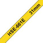 Brother Caseta Cu Banda Pentru Tuburi Termocontractibile Brother HSE-661E Originala - Negru Pe Galben, Latime De 31 Mm (HSE661E_OEM)