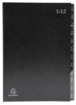 Exacompta Mapa Semnaturi 1-12 Neagra Exacompta (ex57012e) - rbsservice