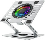 Wozinsky CoolBase RGB Laptop / Tablet Állvány Hűtéssel - Ezüst (WDCX-X16-AS)