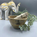 AwGift Rituális Fa Tál - Buddha - 12×7 cm