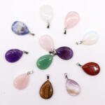 AwGift 12× Drágakő Csepp Függelék (vegyes) - 25×18 mm (12 db)