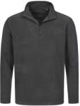 Stedman CLASSIC FLEECE HALF-ZIP / Férfi polár pulóver félcipzárral - szürke acél XXL (ST5020GRSXXL)