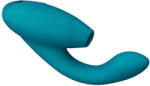 Womanizer DUO 2 - csiklószívó rabbit-vibrátor (Petrol) - sexshopcenter