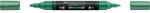 Faber-Castell Akril marker kétvégű MULTIMARK 295 Faber-Castell metál zöld (FC185995) - tintasziget