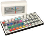CONLIGHT Távirányítós Rádiófrekvenciás Dimmer 44 Gombos RGB Ledszalaghoz (Vezérlő+Távirányító) (CON 782 3088)