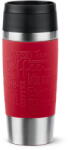 Tefal Termos Tefal Travel Mug Classic N2020410, inox, 0.36 L, 100% etanș, functie Quick Press, argintiu & rosu - pcone