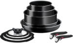 Tefal Tigai si seturi Set 10 piese Ingenio Easy Cook & Clean Tefal L1539053, mânere detașabile, 16-28cm, aluminiu, negru - pcone