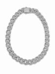 ElectraStore Colier Cuban Silver Unisex (C4957)