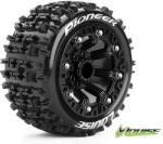 LOUISE RC Гуми Louise RC ST-PIONEER 1/16 Truck Tire Set Mounted Sport Black 2.2 Wheels LOUT3278SB (LOUT3278SB)