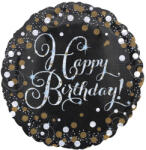 Happy Birthday Gold fólia lufi 43 cm (DPA9916499) - eking