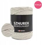 Kokonki Premium pamut zsinór Kokonki -tól 5 mm 100 m tekercs világos Bézs