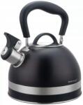 Kinghoff Vízforraló síppal, 1.8L, rozsdamentes acél, fekete, KINGHoff, KH-1858 (KH-1858)