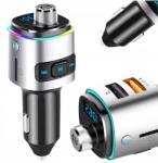 VERK GROUP Bluetooth Fm Adó-vevő Autós Gyorstöltő 2x Usb Háttérvilágítás (10140)