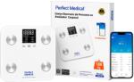 Perfect Medical Cantar Digital Inteligent Bluetooth SMART Perfect Medical® PM-48, Sticla Securizata, 4 Senzori de Inalta Precizie - IOS, ANDROID-Analiza Corporala Completa, 180 kg Cantar baie