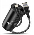 everActive autós töltő CC-25C 2x Usb 12W Usb-c kábel 1m (CC-25C)
