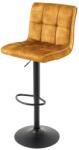 IV Interior Concept Set 2 scaune de bar pivotante catifea galben mustar MODENA (A-46708 VC)