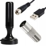 Verk Group Erős 4K Aktív Antenna DVBT2 Tv MUX-8 Lte Szoba Magnézium (06373)