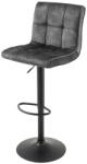 IV Interior Concept Set 2 scaune de bar pivotante catifea antracit MODENA (A-46709 VC)